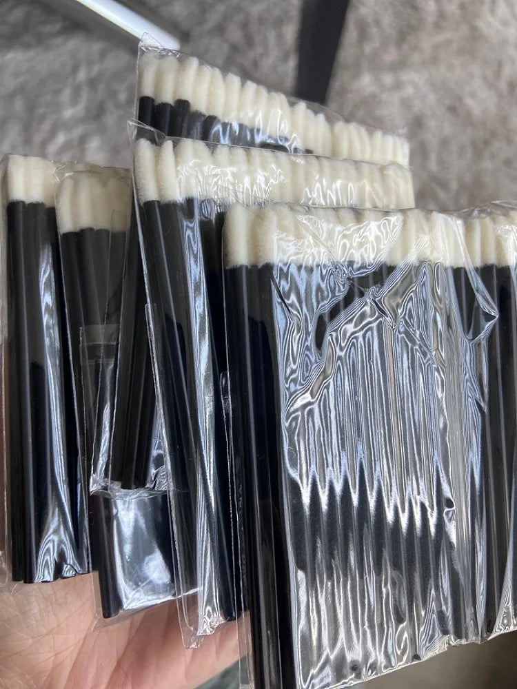 50 Pcs Wholesale Lip Brush Eyelash Makeups Brushes Lashes Extension Mascara Applicator Lipstick Wands Set Cosmetic Makeup Tools
