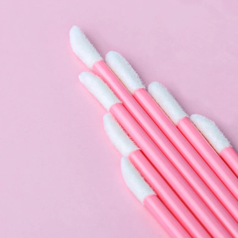 50 Pcs Wholesale Lip Brush Eyelash Makeups Brushes Lashes Extension Mascara Applicator Lipstick Wands Set Cosmetic Makeup Tools