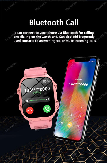 GPS Watch Tracker Outdoorsport Smart Watch Waterproof Phone Calls Heart Rate Monitor Weather Sync DIY Watch Faces Smart Bracelet
